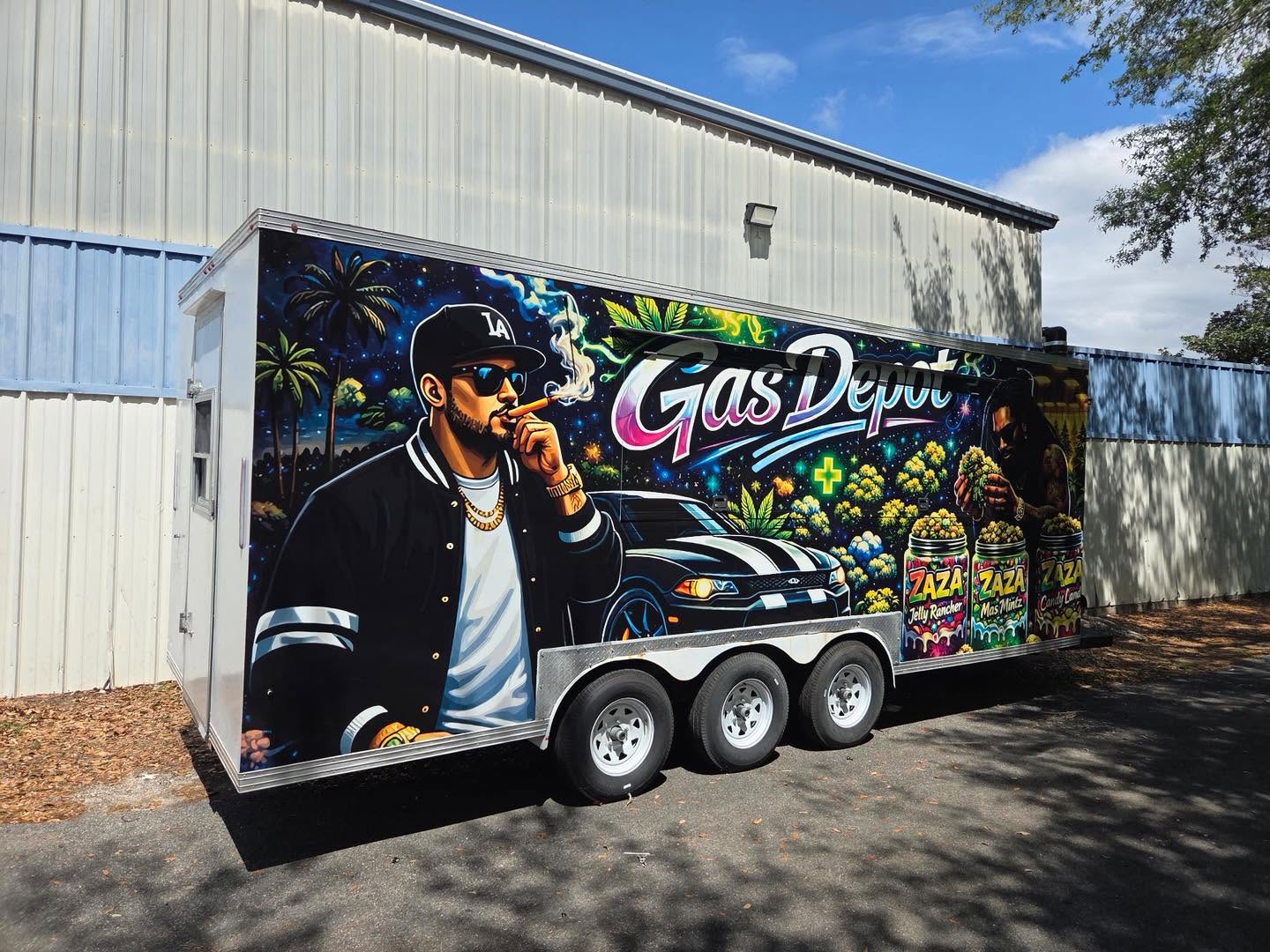 commercial trailer wrap jacksonville custom business trailer graphics